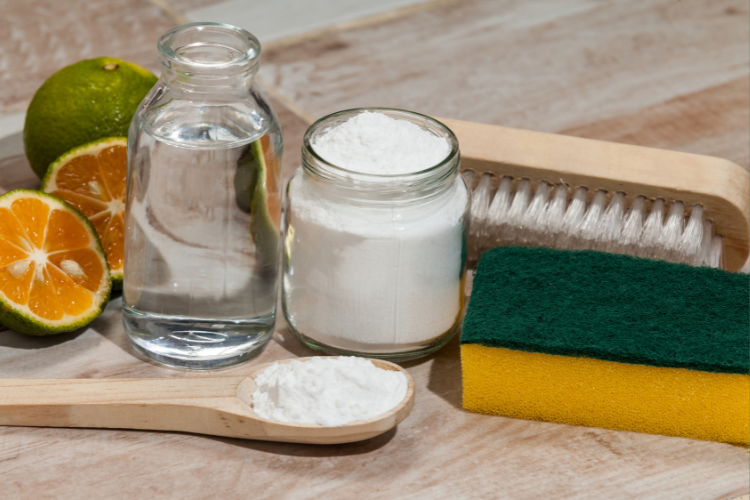 cleaning with baking soda